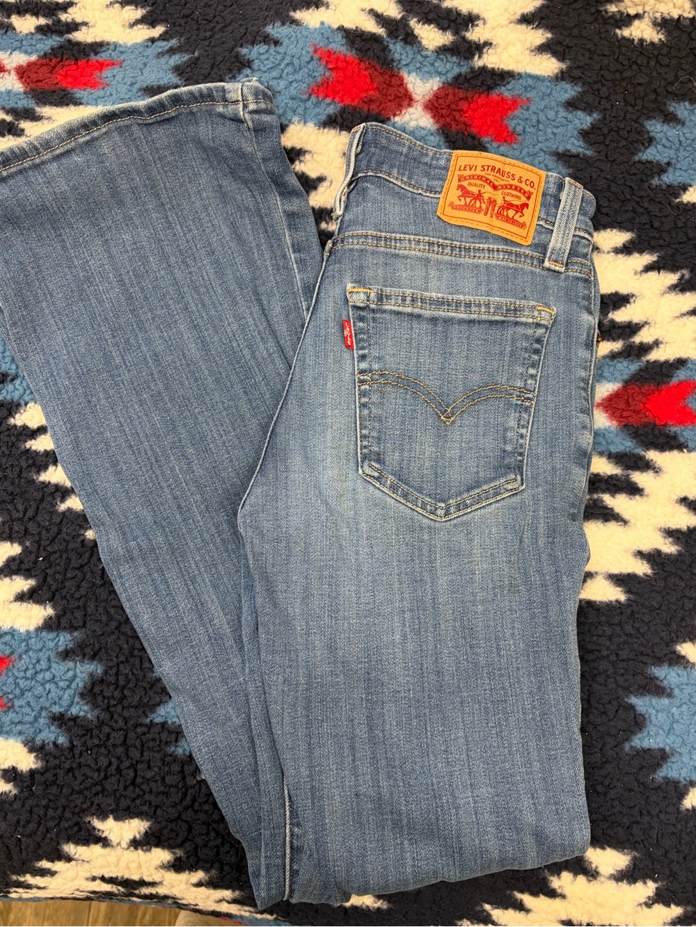Levi's Women's Medium Blue Flared Jeans